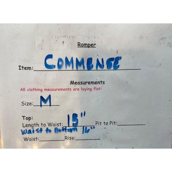 NWT Commense Short Beach/Cover-up Romper White Women’s Sz. M - Picture 4 of 4